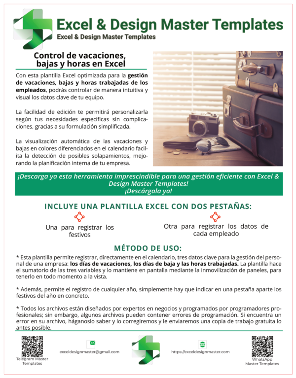 Control de vacaciones, bajas y horas en Excel_page_2